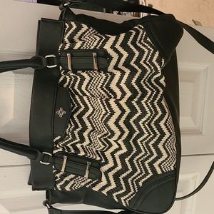 Very Wang black and white tote